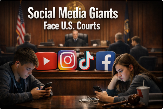 Due to youth addiction… global social media platforms face the U.S. courts.